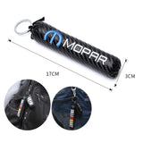 Chrysler Mopar Logo Carbon Fiber Car Keyring Keychain