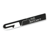 Peugeot GT Line Sport Metal Car Rear Sticker Auto Body Fender Side Emblem Badge Decal