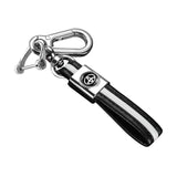 BMW PU Leather Car Key Chain Holder Auto Keyring