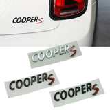 3D Letters Sticker Car Rear Trunk Emblem Accessories for Mini Cooper S Logo R50 R52 R53 R55 R56 F54 F55 F56 F60 Badge Decoration