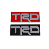 Metal Car Trunk Badge Rear Sticker for TRD Logo Corolla Rav4 Prius Camry Land Cruiser Highlander Yaris Auris Emblem Decal