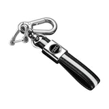 Audi PU Leather Car Key Chain Holder Auto Keyring