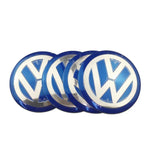 4pcs/set 56mm Volkswagen VW Rline GTI ABT Logo Car Wheel Center Hub Cap Sticker Decal