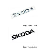 Skoda RAPID SUPERB OCTAVIA KAROQ KODIAQ KAMIQ Fabia 4x4 YETI Metal Car Rear Sticker Trunk Emblem Badge Decal