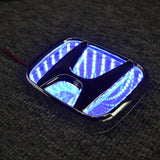 Honda Car Styling 3D LED Front Rear Light Emblem Badge Sticker Accessories