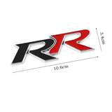 Metal Car Front Hood Grille Decal Trunk Badge RR Logo for Honda Civic Mugen Fit Hornet City Accord Crv Hrv Accessories