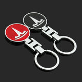Tesla Metal Car Keychain Keyring