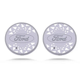 2pcs Ford Car Water Coasters 7-color LED Light Cup Mat Holder