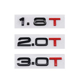 Audi 2.0T 1.8T 3.0T ABS Car Rear Sticker Trunk Emblem Badge Decal