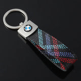 BMW M Power Oxford Nylon Webbing Car Keychain Key Rings Holder