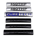 Peugeot 350THP 380THP PURE TECH ABS Car Rear Sticker Auto Fender Side Emblem Badge