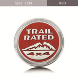 Jeep Trail Rated 4x4 Metal Car Rear Sticker Body Side Decal Auto Front Grille Emblem Badge