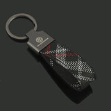 Volkswagen VW R Logo Oxford Webbing Car Keychain Pendant Key Chain Holder