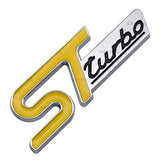 Ford ST Turbo Metal Car Side Sticker Trunk Emblem Badge Decal