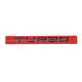 Car Sticker Trunk Body Badge TURBO Logo Decoration for Honda Accord Ciic H-RV Vezel Odyssey Jazz Amaze