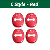 4pcs/set Toyota Stainless Steel Car Door Lock Cover Protection