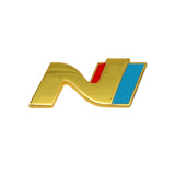 Hyundai N Logo Metal Car Rear Sticker Trunk Emblem Badge Decal