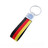 Volkswagen VW Nylon Webbing Car Keychain Pendant Key Chain Holder