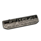 Jeep 1941 Metal Car Body Fender Side Sticker Decal Auto Rear Emblem Badge