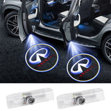 2PCS Car Door Welcome Laser Shadow Lamp Projector LED Light for Infiniti JX35 2013 QX60 2014-2018