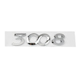 Peugeot 206 207 208 301 307 308 2008 3008 4008 5008 ABS Car Rear Sticker Trunk Letter Emblem Badge Decal