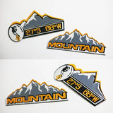 Jeep Mountain Metal Car Rear Sticker Auto Trunk Emblem Badge Decal