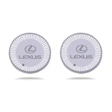 2pcs Lexus Logo Car Water Coasters 7-color LED Light Cup Mat Holder