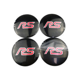 4pcs 56mm Ford Wolf Shelby RS ST Car Wheel Center Hub Cap Sticker Decal