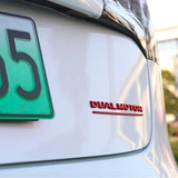 Tesla DUAL MOTOR Logo ABS Car Rear Sticker Emblem Badge Decal