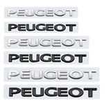 Peugeot ABS Letter Car Rear Sticker Emblem Badge Decal