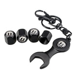 4pcs/set Chrysler Mopar Logo Car Air Valve Stem Cap Auto Tyre Valve Covers with Wrench