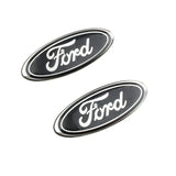 58x22mm Ford Epoxy Aluminum Car Steering Wheel Emblem Sticker Decal