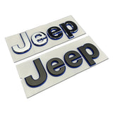 Jeep ABS Car Front Hood Emblem Badge Body Side Sticker Rear Decal