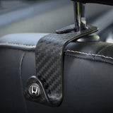 Honda Carbon Fiber Car Seat Back Hooks Storage Holders