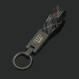 Audi Logo Oxford Webbing Metal Car Keychain