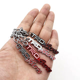 Toyota TRD Sport Logo Metal Car Key Rings Keychain Pendant