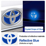 Reflective Decals Car Front Rear Emblem Sticker Decals for Toyota