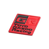 Car Grille Emblem Rear Decal for GR Toyo Gazoo Racing CHR Avalon Supra Corolla Rav4 Avensis Auris Yaris Head Trunk Badge