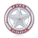 Jeep TEXAS Edition Metal Car Body Side Fender Sticker Decal Auto Trunk Emblem Badge