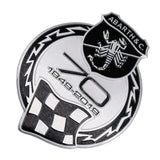 Abarth Scorpion 70th Anniversar Aluminum Car Rear Sticker Decal Emblem Badge