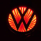 For Volkswagen VW Golf Polo Beetle CC MK7 MK5 Jetta Tiguan Touran Passat 3D LED Car Front Emblem Badge Bright Sticker Accessories