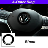 Car Interior Sticker Steering Wheel Center Emblem Label for Volkswagen VW Golf 8 Magotan 8.5 TAYRON X Touareg TACQUA VILORAN Decoration