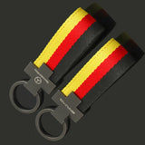 Mercedes Benz AMG Car Logo Keychain Metal Nylon Webbing Key Ring Holder