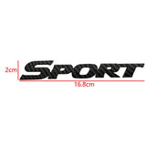 3D ABS Plastic Sport Logo Car Sticker Trunk Emblem Badge Door Decals for Highlander SUV C-HR Camry Corolla Auris Yaris