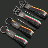 Audi A7 Logo Leather Car Keychain Keyring Pendant