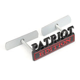 Jeep Patriot Edition Metal Car Front Grille Emblem Badge Auto Rear Sticker Decal