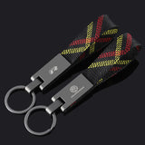 Volkswagen VW R Nylon Webbing Car Keychain Pendant Key Chain Holder