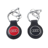 Audi Logo Leather Car Keychain