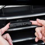 Audi Quattro Logo ABS Car Front Grille Emblem Badge Four-Wheel Drive Tail Standard Sticker
