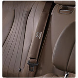 2pcs 33cm Mazda Logo Suede Car Seat Safety Belt Pads Shoulder Protection Cover